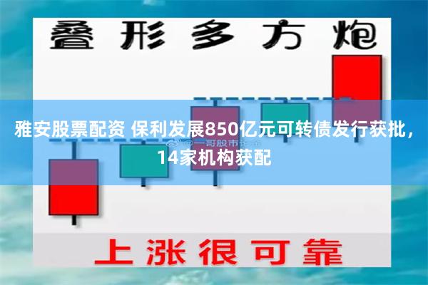 雅安股票配资 保利发展850亿元可转债发行获批，14家机构获配