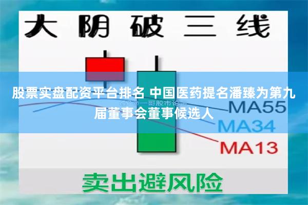 股票实盘配资平台排名 中国医药提名潘臻为第九届董事会董事候选人