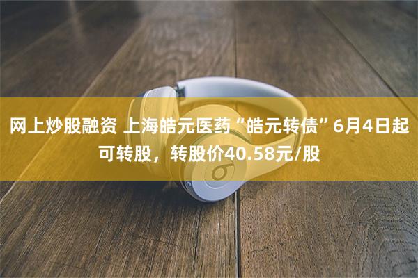 网上炒股融资 上海皓元医药“皓元转债”6月4日起可转股，转股价40.58元/股