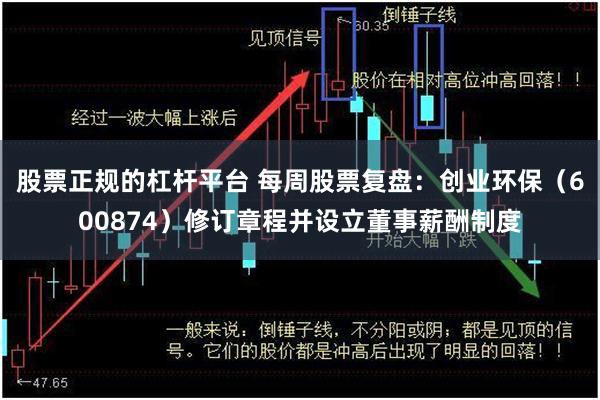 股票正规的杠杆平台 每周股票复盘：创业环保（600874）修订章程并设立董事薪酬制度