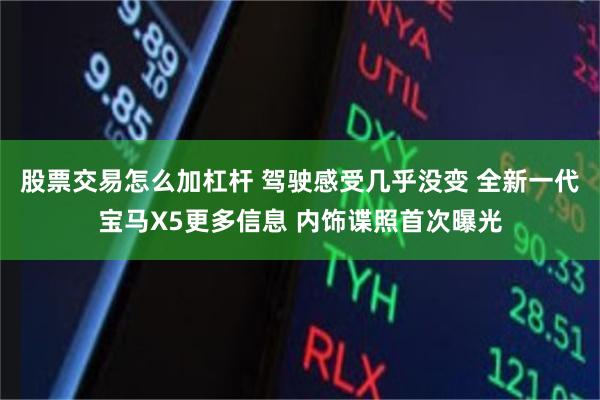 股票交易怎么加杠杆 驾驶感受几乎没变 全新一代宝马X5更多信息 内饰谍照首次曝光