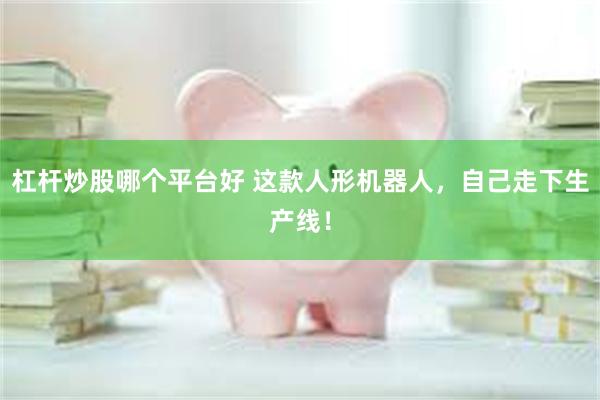 杠杆炒股哪个平台好 这款人形机器人，自己走下生产线！