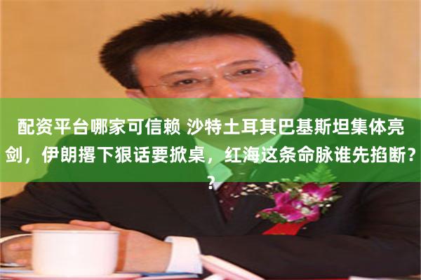 配资平台哪家可信赖 沙特土耳其巴基斯坦集体亮剑，伊朗撂下狠话要掀桌，红海这条命脉谁先掐断？