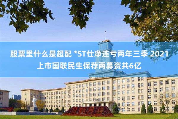 股票里什么是超配 *ST仕净连亏两年三季 2021上市国联民生保荐两募资共6亿